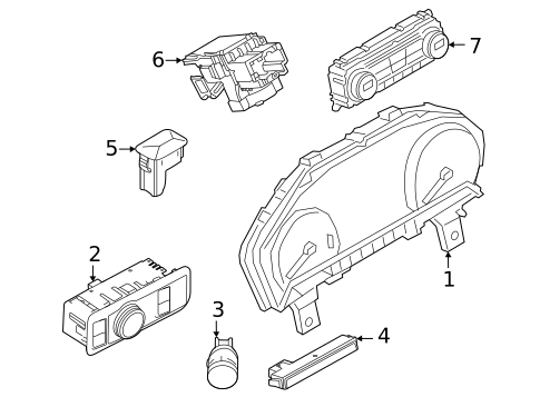 Instrument Panel for 2025 Ford Bronco Sport #1