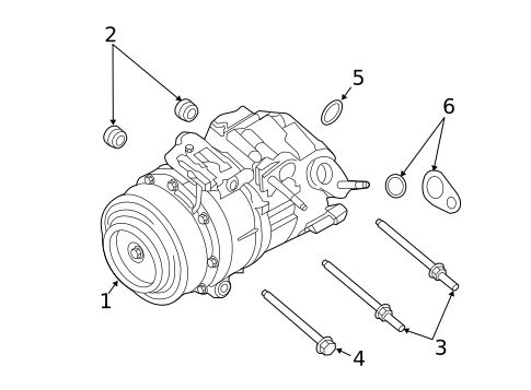 Condenser, Compressor & Lines for 2018 Lincoln MKX #1