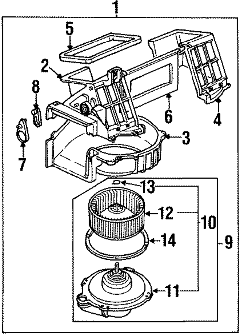 Blower Motor & Fan for 2001 Isuzu VehiCROSS #0