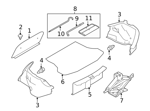 Interior Trim - Rear Body for 2019 Nissan Versa #0