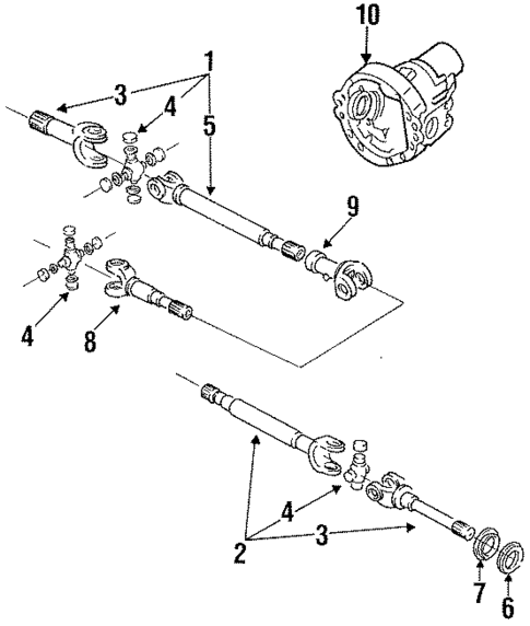 Carrier & Front Axles for 1997 Ford F-250 HD #0