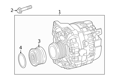 Alternator for 2020 Mercedes-Benz GLA 45 AMG® #0