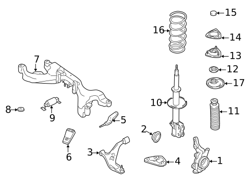 Suspension Components for 1998 Nissan Altima #0