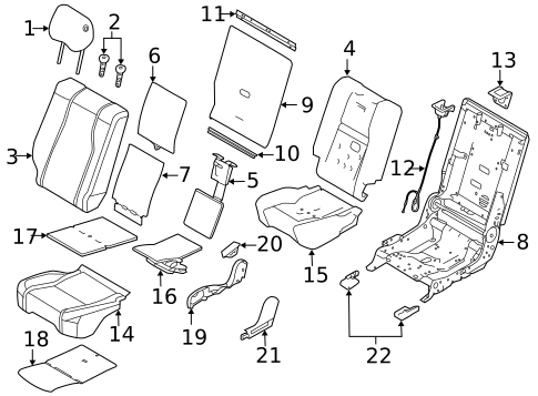 Second Row Seats for 2019 Land Rover Range Rover Sport #4