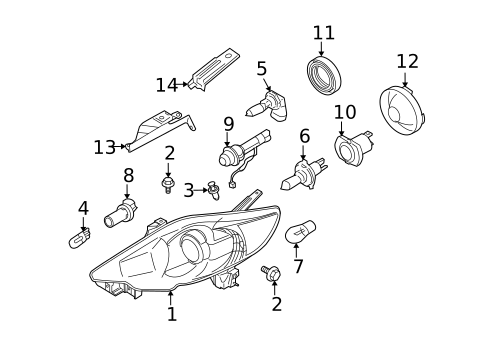 Bulbs - Chassis for 2008 Mazda 5 #1