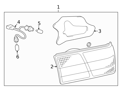 Combination Lamps for 1999 Lexus ES300 #1