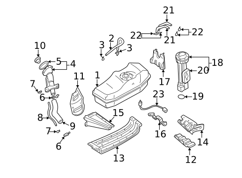 Fuel System Components for 2002 Nissan Frontier #0