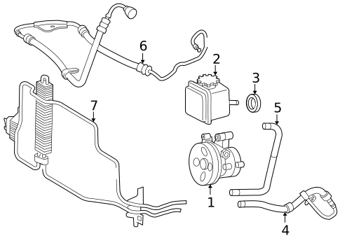 Pump & Hoses for 2006 Mercedes-Benz CLS55 AMG #0