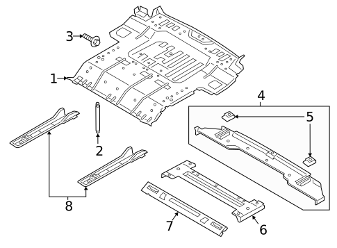Rear Body & Floor for 2023 Lincoln Navigator #0
