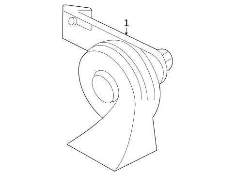 Horn for 2011 Ford Focus #0