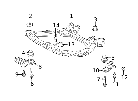 Suspension Mounting for 2012 Toyota Highlander #3
