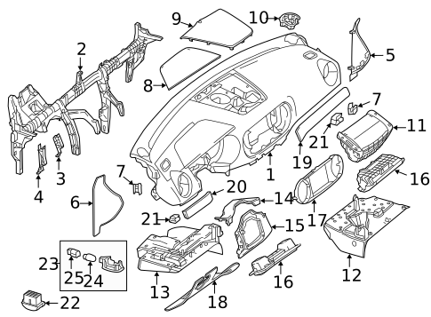 Instrument Panel for 2020 Mercedes-Benz SL 550 #0