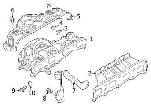 Exhaust Manifold for 2015 Mitsubishi Outlander Sport #0