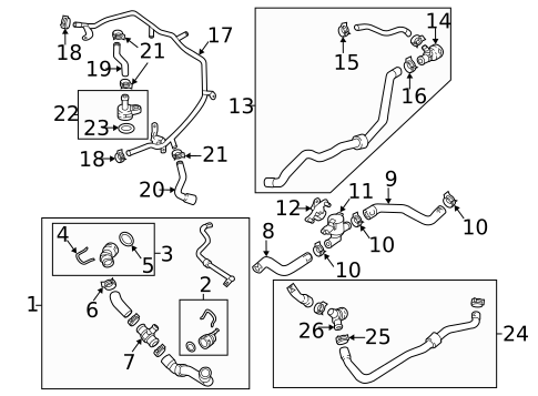 Hoses & Lines for 2022 Volkswagen Passat #0