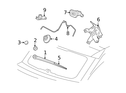 Wiper & Washer Components for 2015 Jeep Patriot #1