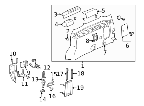Interior Trim - Side Panel for 2007 Saturn Relay #0