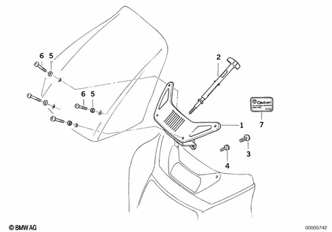 Motorcycle Trim Section, Windshield for 1997 BMW-Motorrad R 1100 RS #8
