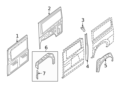 Inner Structure for 2013 Nissan NV2500 #1