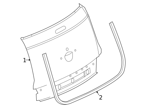 Gate & Hardware for 2006 Chrysler PT Cruiser #1