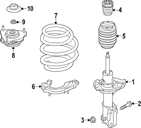 Struts & Components for 2025 Hyundai Ioniq 6 #1