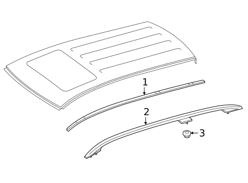 Exterior Trim - Roof for 2017 Mercedes-Benz GLE63 AMG #1