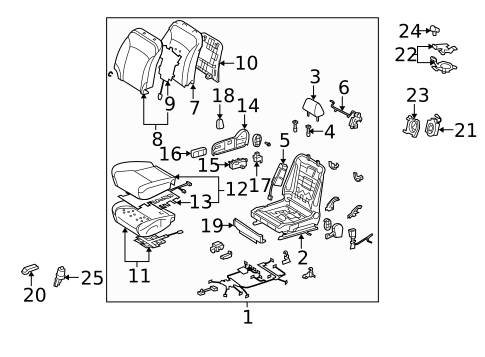 Power Seats for 2009 Lexus IS250 #1