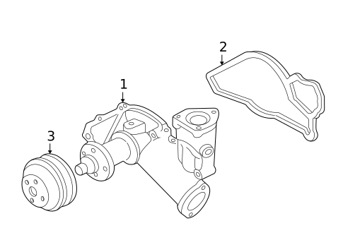 Water Pump for 2002 Ford Excursion #0