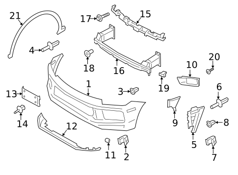 Bumper & Components - Front for 2022 Porsche Cayenne #1