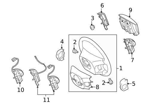 Steering Wheel & Trim for 2010 Toyota Highlander #2