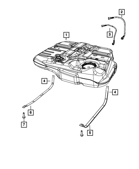 Fuel Tank for 2011 Dodge Journey #1