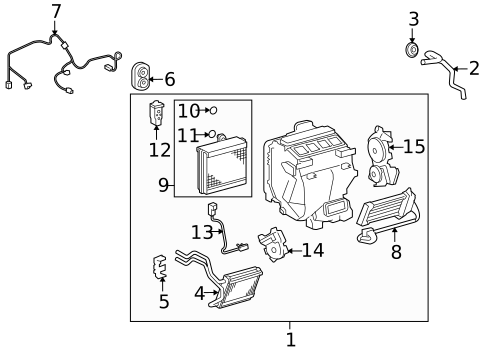 Condenser, Compressor & Lines for 2009 Toyota Highlander #2