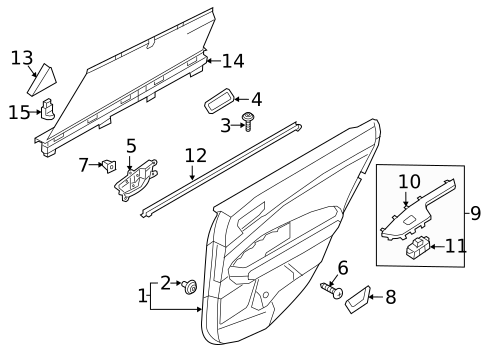 Rear Door for 2016 Kia Optima #2