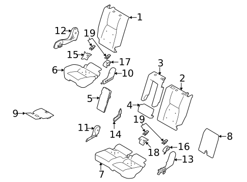 Second Row Seats for 2022 Land Rover Discovery Sport #1