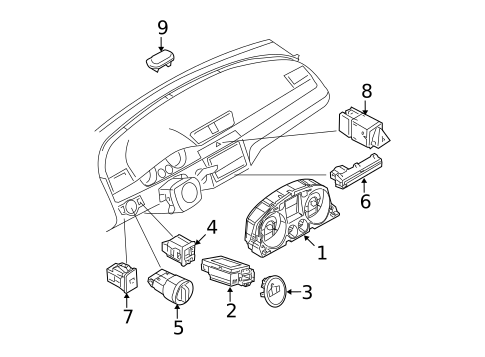 Automatic Temperature Controls for 2009 Volkswagen Passat #1