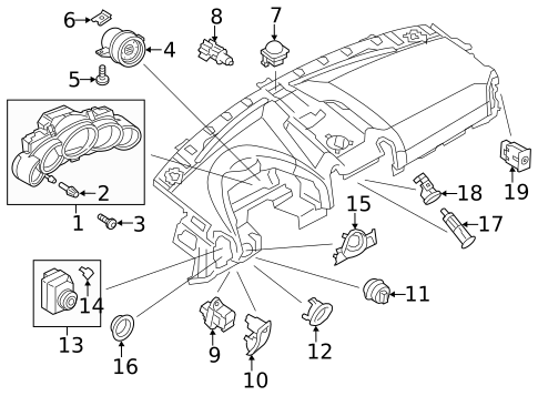 Cluster & Switches for 2018 Porsche Cayenne #1