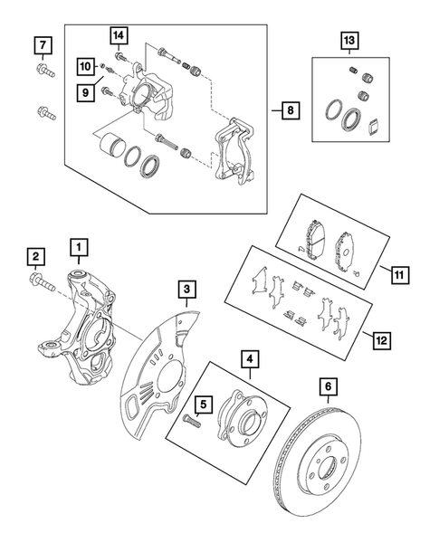 Front Brakes for 2019 Fiat 124 Spider #0