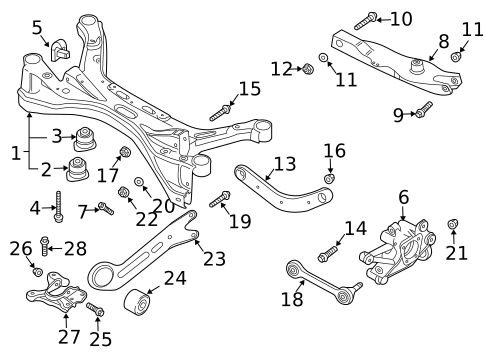 Rear Suspension for 2007 Saab 9-3 #1
