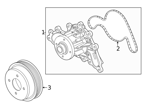 Water Pump for 2021 Ford E-450 Super Duty #0