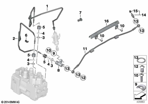 Brake Lines for 2005 BMW-Motorrad R 900 RT 05 SF #1