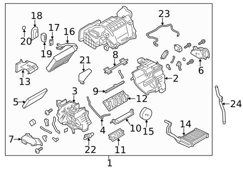 Condenser, Compressor & Lines for 2014 Nissan LEAF #3