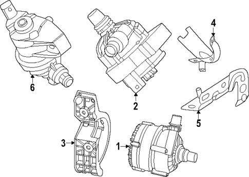 Water Pump for 2024 BMW X1 #1