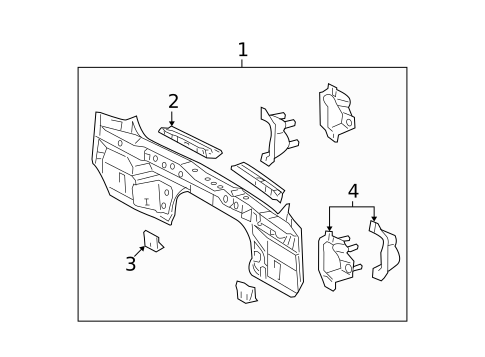 Rear Body for 2012 Toyota Highlander #1