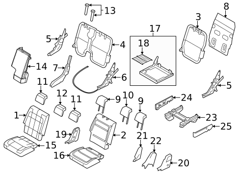 Second Row Seats for 2014 Ford Flex #2