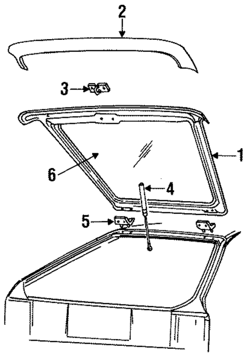 Lift Gate for 1987 Dodge Charger #0