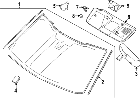 Glass - Windshield for 2022 Ford F-150 #6