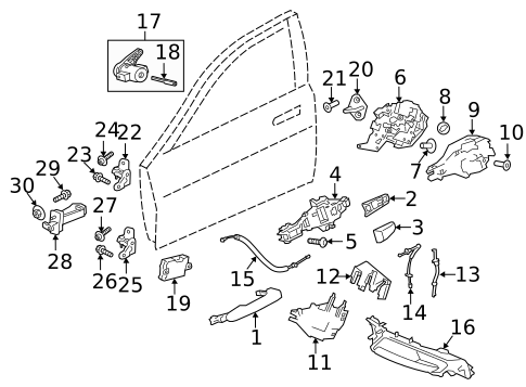 Lock & Hardware for 2017 Jaguar XE #0