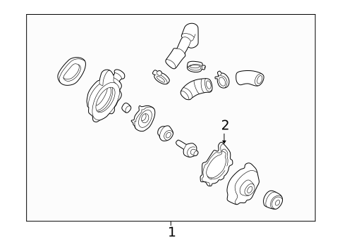 Water Pump for 2001 Mazda Tribute #0