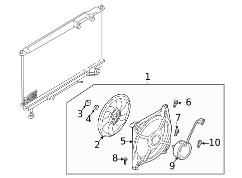 Cooling Fan for 2003 Hyundai Sonata #0