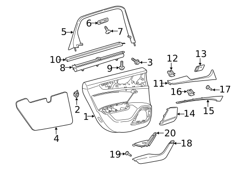 Interior Trim - Rear Door for 2025 Audi RS6 Avant #0