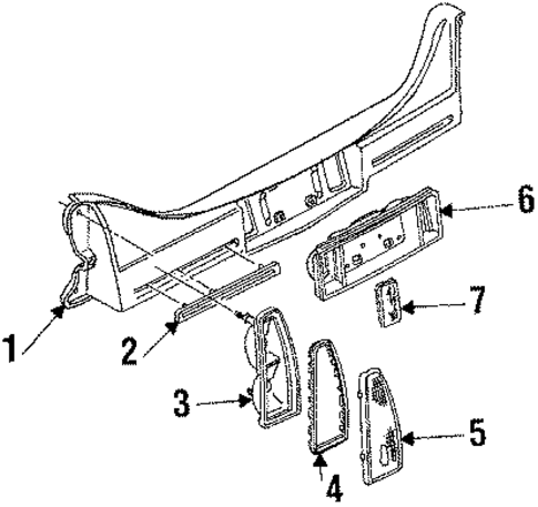 Tail Lamps for 1990 Cadillac Eldorado #0